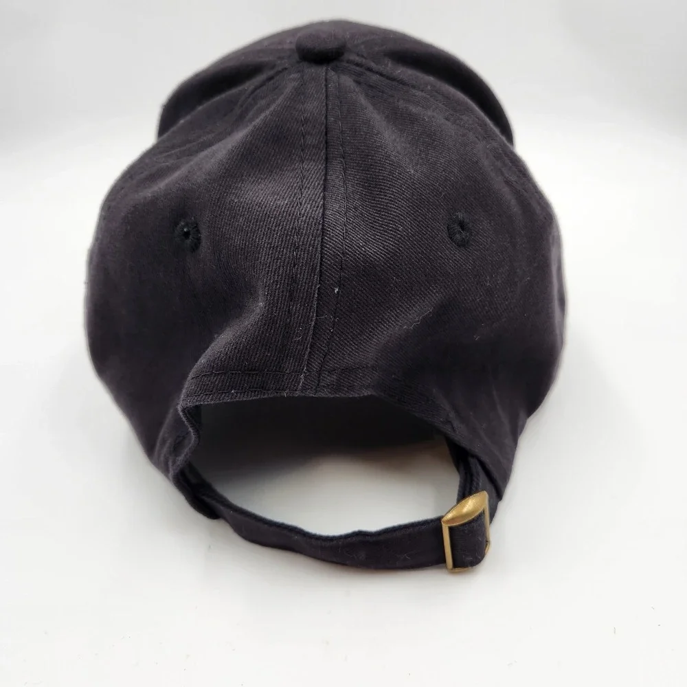 Jack‎ Daniels Embroidered Black Cap One Size Fits All Cotton Adjustable Strap